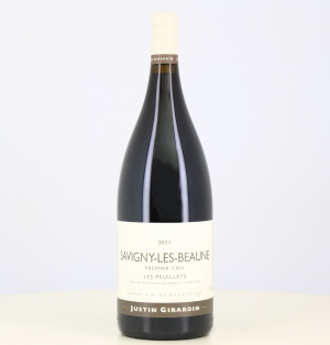 Magnum of red wine Savigny Les Beaune 1er Cru Les Peuillets 2021 Justin Girardin.