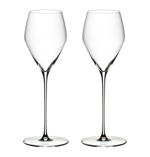2 glasses Champagne Veloce Riedel